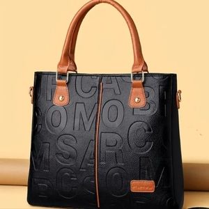 Letter Design Satchel Bag/Purse